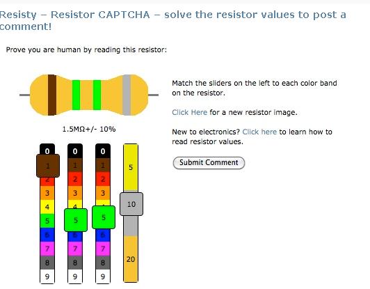 Resisty captcha